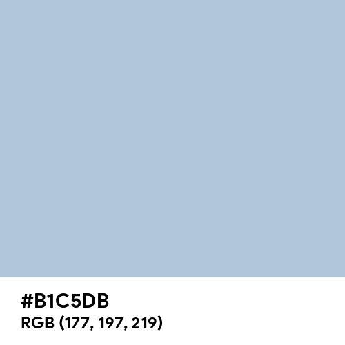 Light Steel Blue (Hex code: B1C5DB) Thumbnail