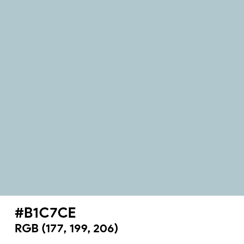 Pastel Blue (Hex code: B1C7CE) Thumbnail