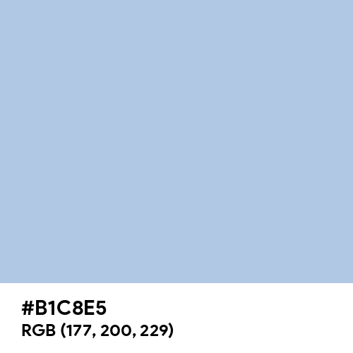 Light Steel Blue (Hex code: B1C8E5) Thumbnail