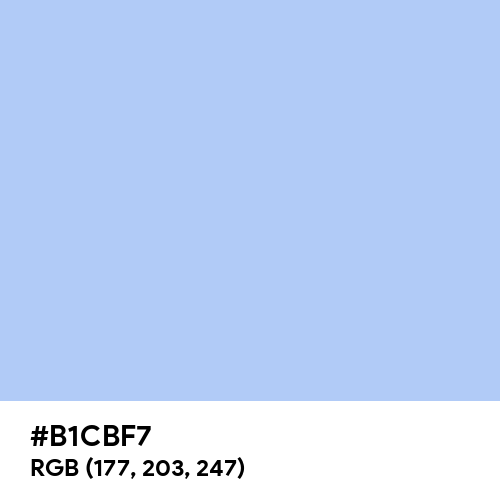 Pale Cornflower Blue (Hex code: B1CBF7) Thumbnail