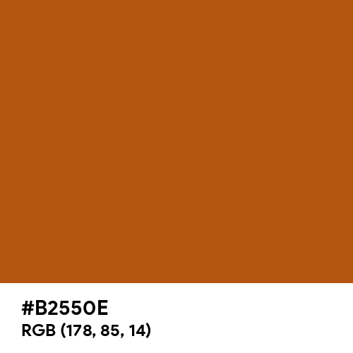 Electric Brown (Hex code: B2550E) Thumbnail