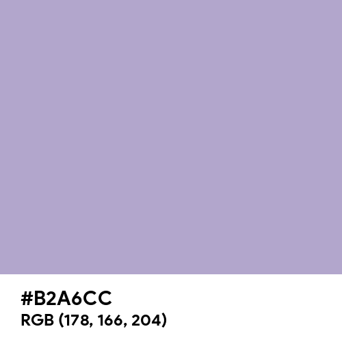 Light Pastel Purple (Hex code: B2A6CC) Thumbnail