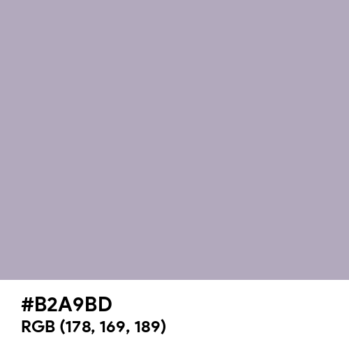 Pastel Purple (Hex code: B2A9BD) Thumbnail