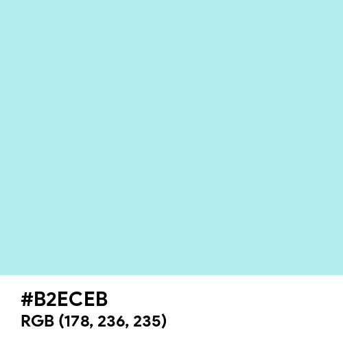 Pale Blue (Hex code: B2ECEB) Thumbnail