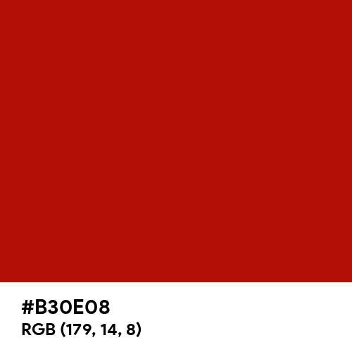 Blood (Hex code: B30E08) Thumbnail