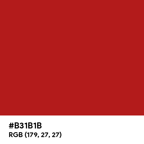 Cornell Red (Hex code: B31B1B) Thumbnail