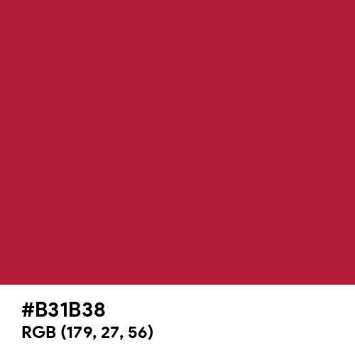 Lipstick Red (Hex code: B31B38) Thumbnail