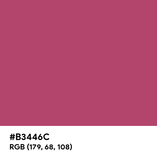 Raspberry Rose (Hex code: B3446C) Thumbnail