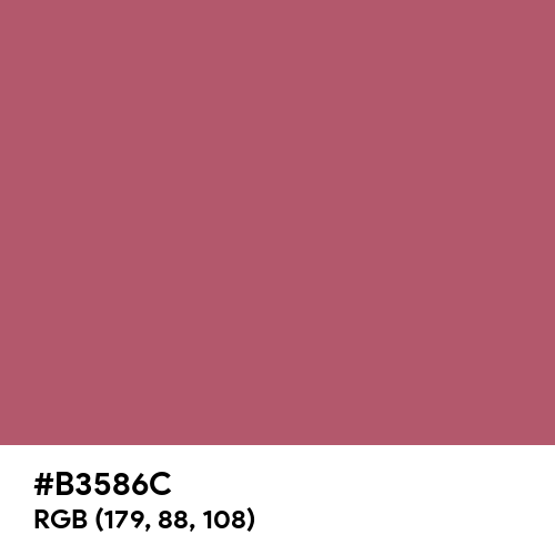 Slate Pink (Hex code: B3586C) Thumbnail