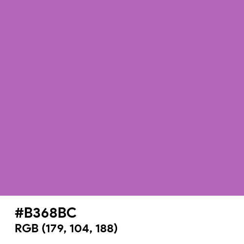 Rich Lilac (Hex code: B368BC) Thumbnail