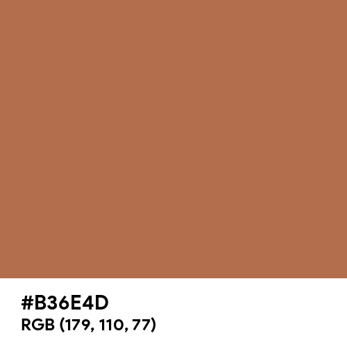 Brown Sugar (Hex code: B36E4D) Thumbnail