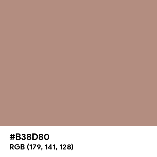 Pale Taupe (Hex code: B38D80) Thumbnail