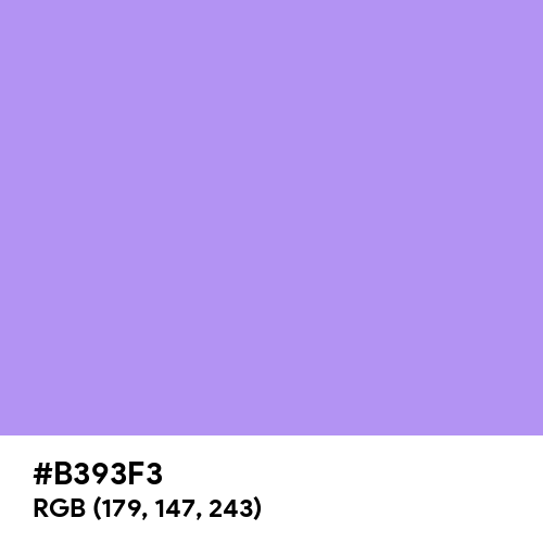 Bright Lavender (Hex code: B393F3) Thumbnail