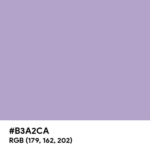 Light Pastel Purple (Hex code: B3A2CA) Thumbnail