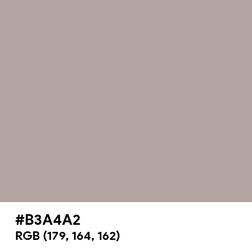 Dark Gray (X11) (Hex code: B3A4A2) Thumbnail
