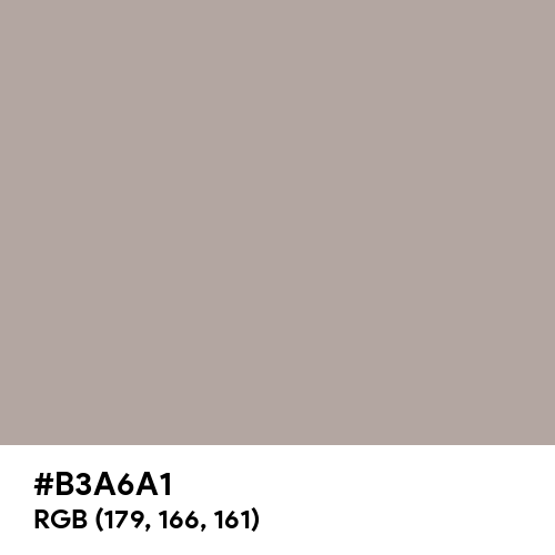 Dark Gray (X11) (Hex code: B3A6A1) Thumbnail