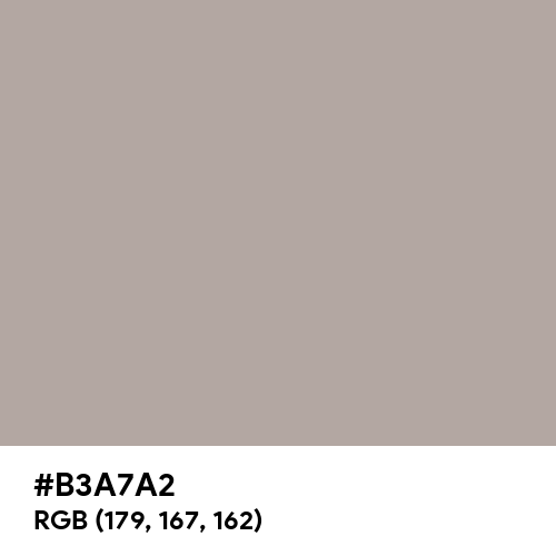 Dark Gray (X11) (Hex code: B3A7A2) Thumbnail