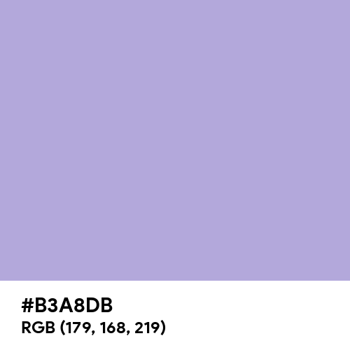 Light Pastel Purple (Hex code: B3A8DB) Thumbnail