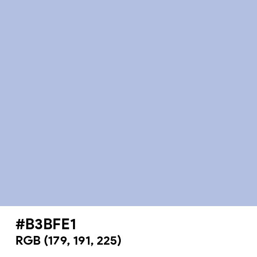 Light Steel Blue (Hex code: B3BFE1) Thumbnail