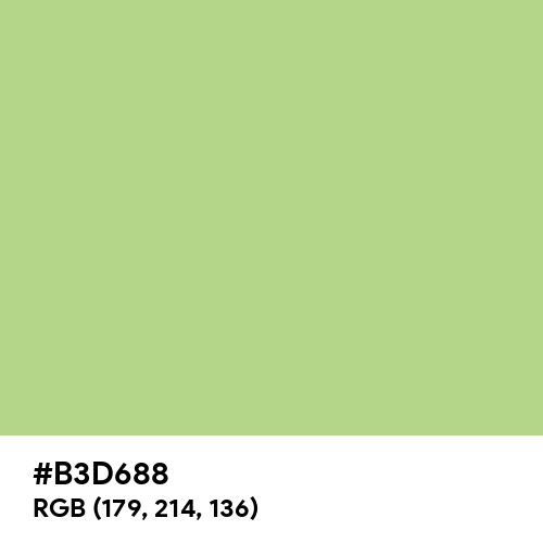 Yellow-Green (Crayola) (Hex code: B3D688) Thumbnail