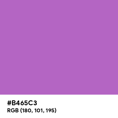 Rich Lilac (Hex code: B465C3) Thumbnail