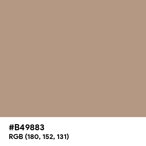 Pale Taupe (Hex code: B49883) Thumbnail