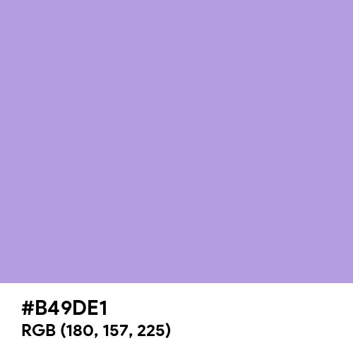 Light Pastel Purple (Hex code: B49DE1) Thumbnail