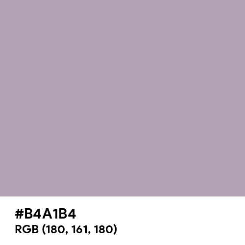 Pastel Purple (Hex code: B4A1B4) Thumbnail