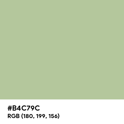 Foam Green (Hex code: B4C79C) Thumbnail