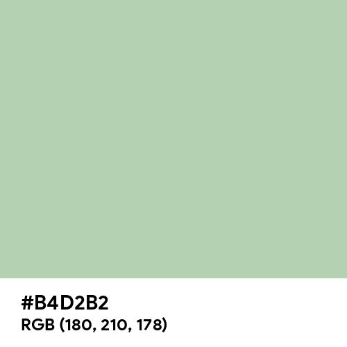 Light Moss Green (Hex code: B4D2B2) Thumbnail