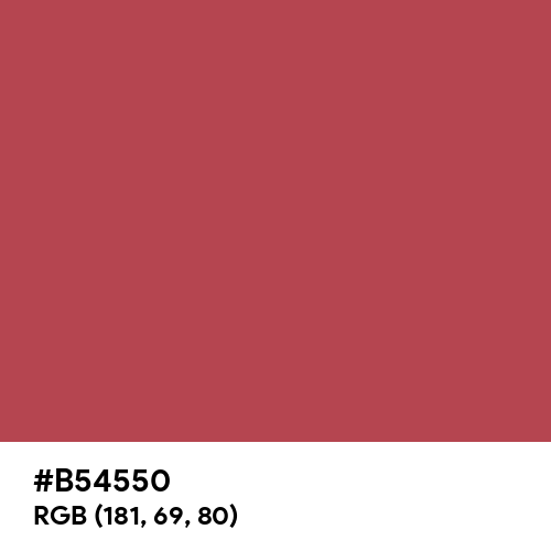 English Red (Hex code: B54550) Thumbnail