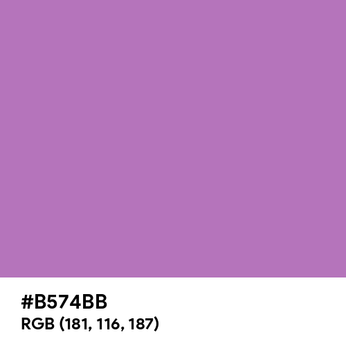 African Violet (Hex code: B574BB) Thumbnail