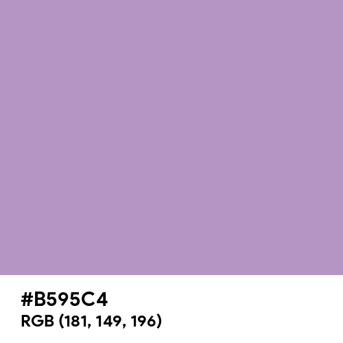 Pastel Purple (Hex code: B595C4) Thumbnail