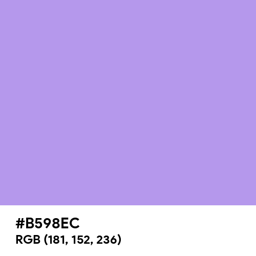 Bright Lavender (Hex code: B598EC) Thumbnail