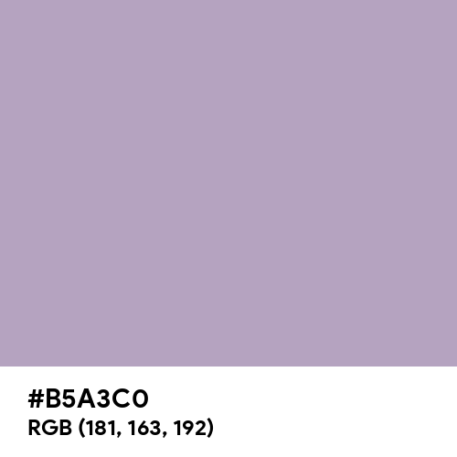 Pastel Purple (Hex code: B5A3C0) Thumbnail