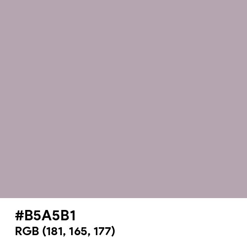 Pastel Purple (Hex code: B5A5B1) Thumbnail
