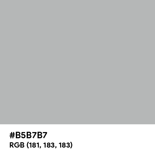 Philippine Silver (Hex code: B5B7B7) Thumbnail