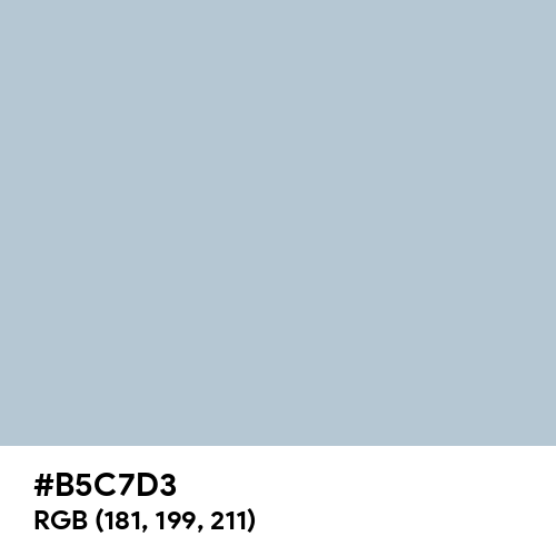 Baby Blue (Pantone) (Hex code: B5C7D3) Thumbnail