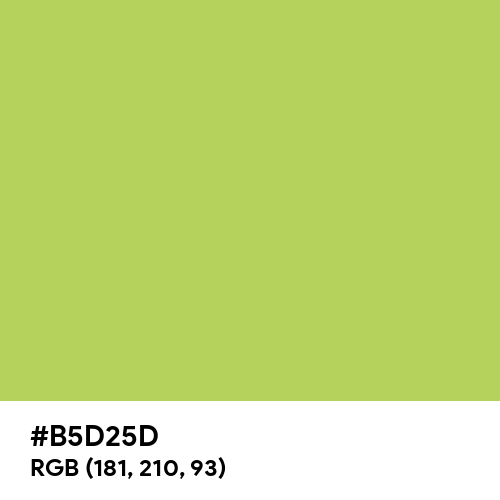 Chinese Green (Hex code: B5D25D) Thumbnail