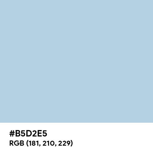 Beau Blue (Hex code: B5D2E5) Thumbnail