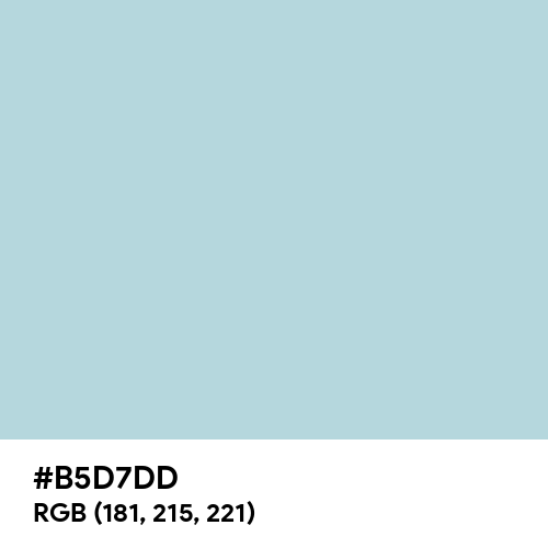 Beau Blue (Hex code: B5D7DD) Thumbnail