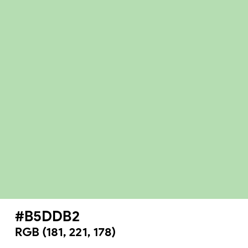 Light Moss Green (Hex code: B5DDB2) Thumbnail