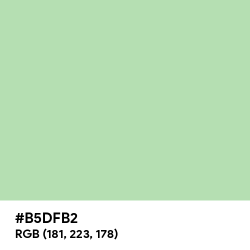 Light Moss Green (Hex code: B5DFB2) Thumbnail