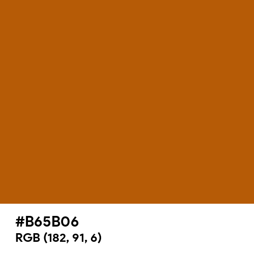 Windsor Tan (Hex code: B65B06) Thumbnail