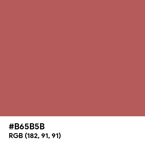 Electric Brown (Hex code: B65B5B) Thumbnail