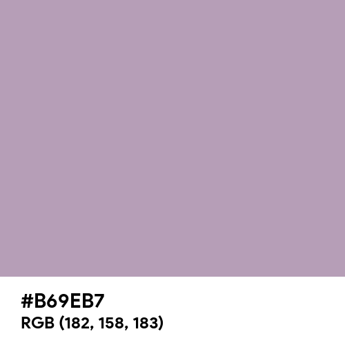 Pastel Purple (Hex code: B69EB7) Thumbnail