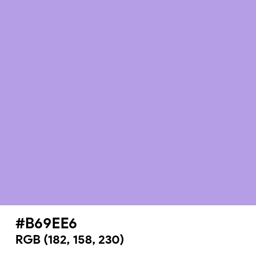 Bright Lavender (Hex code: B69EE6) Thumbnail