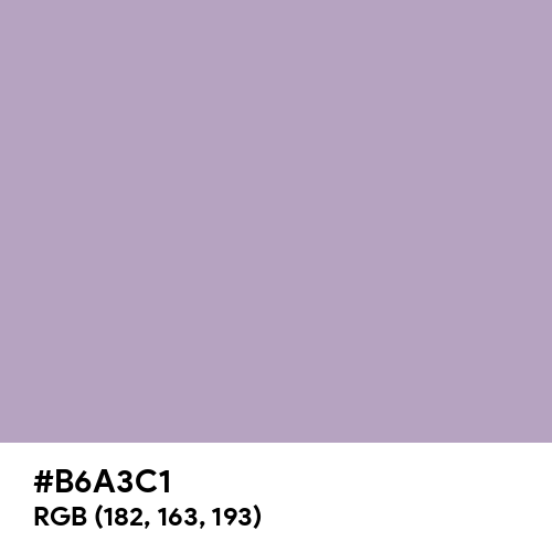 Pastel Purple (Hex code: B6A3C1) Thumbnail