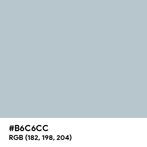Pastel Blue (Hex code: B6C6CC) Thumbnail