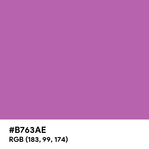 Pearly Purple (Hex code: B763AE) Thumbnail